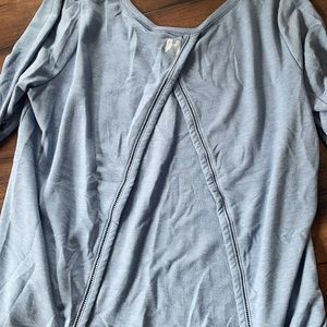 Victoria’s Secret size small open back blue long sleeve shirt
